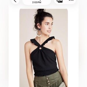Anthropologie Marisol black top